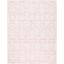 Ivory and Pink Floral Hand-Tufted Wool Area Rug, 8' x 10'