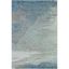 Aqua Blue Ethereal Landscape Low Pile 2'x3' Polyester Rug