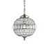 Georgina Antique Brass 12" Crystal Globe LED Pendant