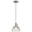 Avery Mini Pendant Light with Clear Seeded Glass, Chrome Finish