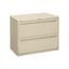 Putty Steel 2-Drawer Lockable Lateral Filing Cabinet