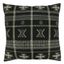 Black Cotton Embroidered Mudcloth Throw Pillow Cover 20"