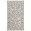 Dark Grey and Cream Hand-knotted Synthetic Area Rug 3' x 5'