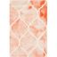 Hand-Tufted Wool Area Rug in Orange and Ivory - 2' x 3'