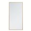 Elegant 18" Brass Rectangular Metal Frame Mirror