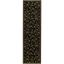 Elegant Floral Vine 2'3" x 8' Runner Rug in Black and Multicolor