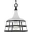 Bastille White and Black Steel Mini Pendant Light