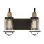 Lansing English Bronze & Warm Brass 2-Light Industrial Bath Bar