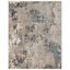 Blue and Beige Tufted Rectangular 5' x 7' Synthetic Area Rug