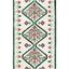 Ivory and Green Hand-Tufted Wool Area Rug 4' x 6'