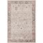 Beige and Rust Synthetic Hand-knotted Area Rug