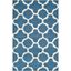 Hand-Tufted Navy & Ivory Wool Rectangular Area Rug, 2'6" x 4'