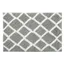 Modern Reversible Tufted Microfiber Bath Rug in Grey