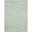 Santa Fe Light Grey Wool Hand-Knotted Area Rug 2' x 3'