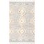 Savannah Moroccan Fringe Light Gray 5' x 8' Handmade Wool Rug