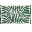 Green Jacquard Woven Polyester and Cotton Kitchen Mat 24" x 40"