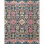 Boho Chic Blue Floral 8'x10' Reversible Synthetic Area Rug