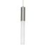 Kylo 13" LED Brushed Nickel Modern Hanging Pendant with Frosted Acrylic Shade