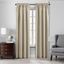 Ivory Faux Silk Blackout Window Curtain Panel