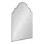 Leanna Silver Arched Wall Mirror with Scalloped Edges