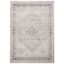 Grey and Ivory Hand-Knotted Wool Area Rug, 2'6" x 4'