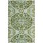 Turquoise and Green Hand-Tufted Wool Area Rug, 2'6" x 4'