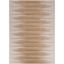 Brown and Beige Abstract Flat Woven 6' x 9' Rug