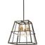 Bronze and Brass 4-Light Industrial Pendant Chandelier