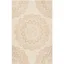 Ivory Floral Tufted Handmade Wool Round Area Rug