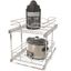 Chrome 2-Tier Wire Pullout Kitchen Cabinet Organizer