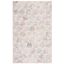 Ivory and Red Floral Hand-Tufted 4' x 6' Wool Area Rug