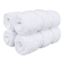 Luxury White Turkish Cotton 4-Piece Washcloth Set