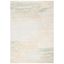 Ivory and Gold Abstract Hand-knotted Medium Area Rug