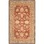 Anatolia 3' x 5' Rust and Green Hand-Tufted Wool Floral Rug