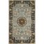 Empire Blue Hand-Tufted Wool Floral Area Rug