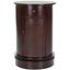 Dark Cherry Round Wood Swivel Storage End Table