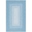 Aqua Braided Reversible Handmade Synthetic Area Rug