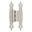 Satin Nickel 3/8 Inch Offset Decorative Cabinet Hinge