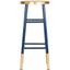 Navy and Dipped Gold 30" Transitional Metal Bar Stool