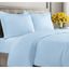 Light Blue Full Size Microfiber Duvet Cover Set