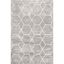 Calm Geometric Honeycomb Gray Synthetic Area Rug 5x8