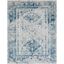 Blue Rectangular Synthetic Easy Care Area Rug