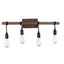 Durango Nickel 4-Light Cylinder Vanity Fixture