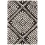 Ivory and Charcoal Hand-Tufted Wool Area Rug, 2' x 3'