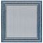 Carmel Navy Square Flatwoven Synthetic Area Rug, 7'10"