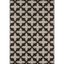 Charcoal Chic Rectangular Synthetic Outdoor Rug 47"