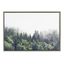 Lush Green Forest on a Foggy Day Landscape Canvas Print