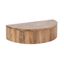 Natural Brown Mango Wood Floating Side Table with Drawer