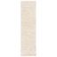 Ivory Handwoven Wool Shag Runner Rug 2'3" x 8'