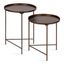 Ulani Bronze Nesting Round Metal Tables Set of 2